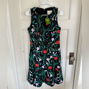 NWT Kate Spade Jardin Jacquard floral‎ dress size 6